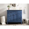 VYNXARIA 36" Bathroom Vanity with Resin Sink Combo - Modern Storage Solution & Style - 2 of 4