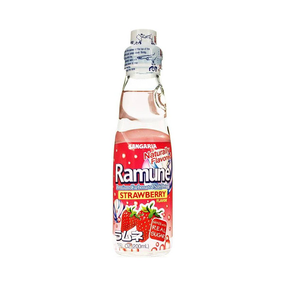 UPC 733815003675 product image for Ramune Soda Strawberry Flavor Carbonated Soft Drink - 6.76 fl oz | upcitemdb.com