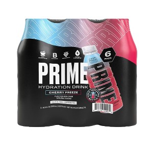 Prime Hydration Cherry Freeze Sports Drink - 6pk/16.9 fl oz Bottles - 1 of 4