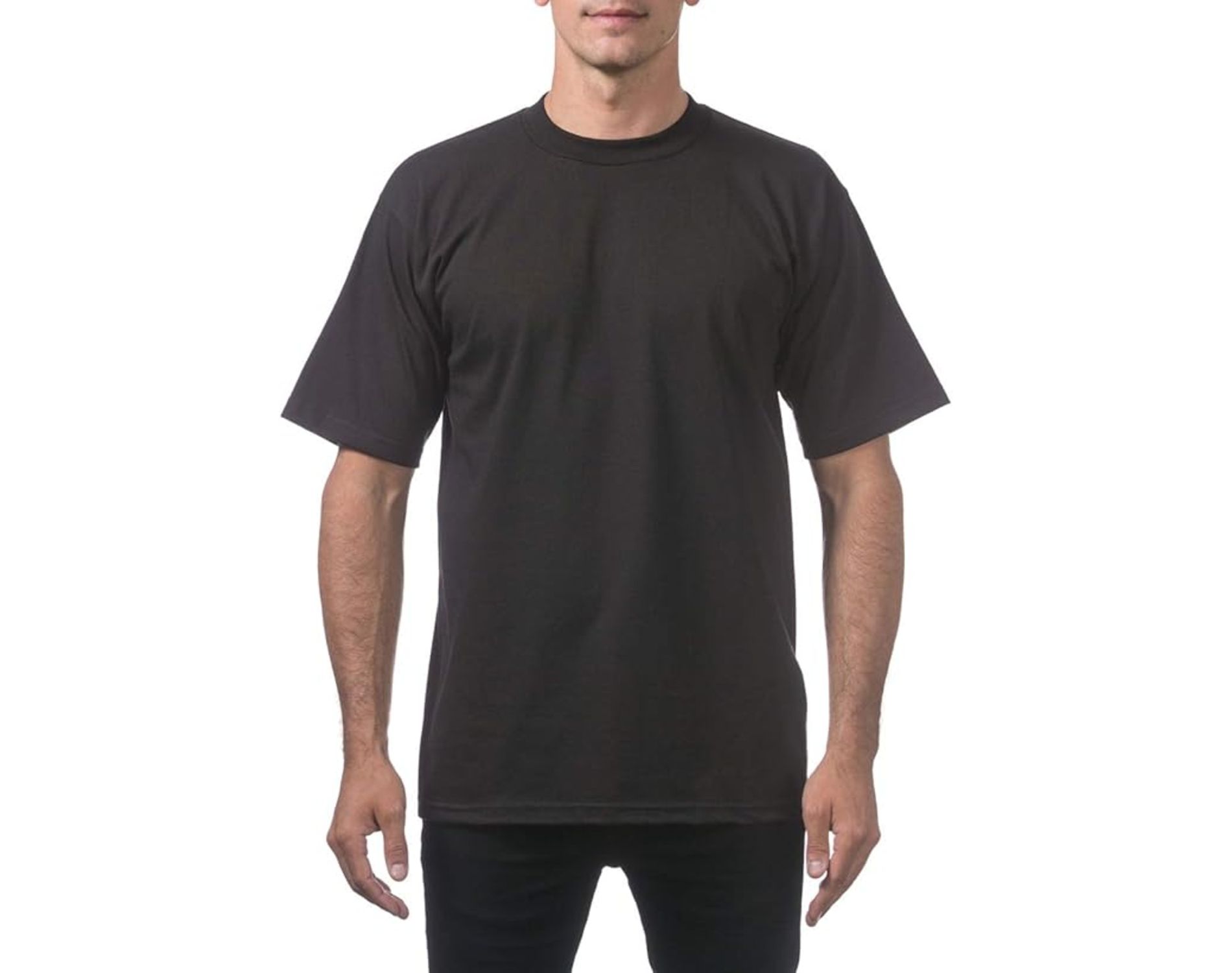 Pro Club Mens Heavyweight Cotton Short Sleeve Crew Neck T-Shirt