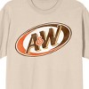 A&W Vintage Logo Unisex Natural T-Shirt - 2 of 3