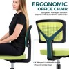 ALEXOUN Mesh Rolling Work Swivel Computer Chair,Ergonomic Low-Back with Wheels,Armless Comfortable Seat Lumbar Support for Home,Bedroom,Study - 2 of 4