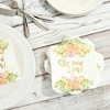 Sparkle and Bash 50 Pack Gold Foil She Said Yes Napkins for Engagement Party Supplies, Bridal Shower Decorations, 3-Ply, White, 5 x 5 In - 3 of 4