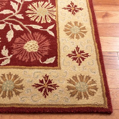 Heritage Red and Beige Hand-Tufted Wool 6' x 9' Rug