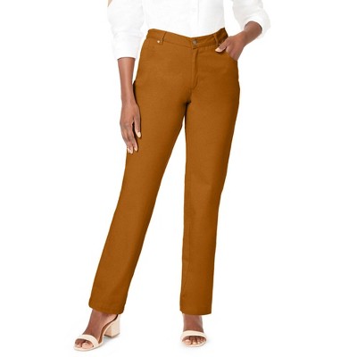 Jessica London Women's Plus Size Petite Classic Cotton Denim Straight-Leg Jean