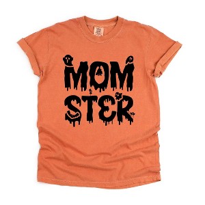 Simply Sage Market Women's Momster Halloween Short Sleeve Garment Dyed Tee - 1 of 4