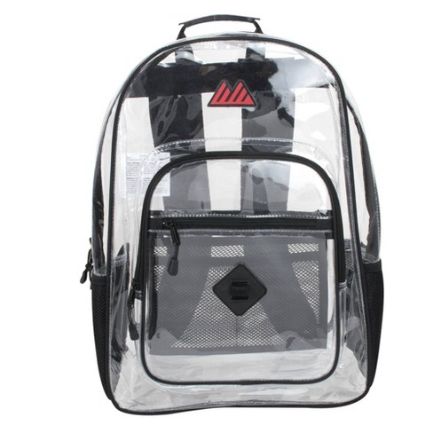 Black hotsell transparent backpack