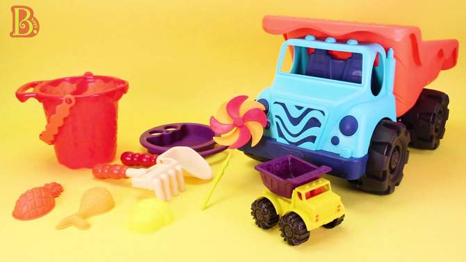 B. toys Dump Truck &#38; Beach Toys - Colossal Cruiser &#38; Sand Ahoy, 2 of 9, play video