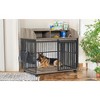 LOVMOR Large Dog Crate Furniture, Wooden Dog Crate Dog Kennel, End Table Pet Crate for Medium Dog with Lockable Wheels - 4 of 4