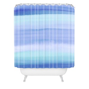Deny Designs Amy Sia Ombre Blue Shower Curtain Blue : Microfiber, Machine Washable, Non-Slip Backing - 1 of 4
