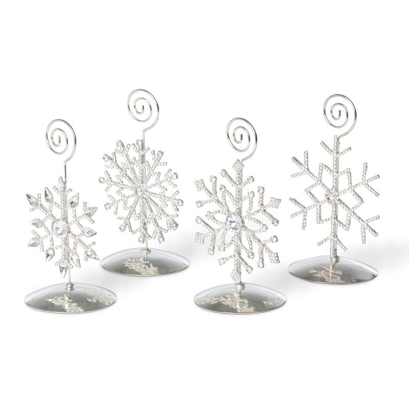 Park Hill Collection Snowflake Splendor Place Card Holders, 3 of 5