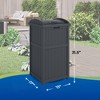 Suncast GH1732J Trashcan Hideaway Outdoor 33 Gallon Garbage Waste Bin - 4 of 4