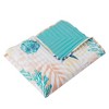 Montego Accessory Throw Blanket Aqua 50" x 60" by Greenland Home Fashions - 3 of 4