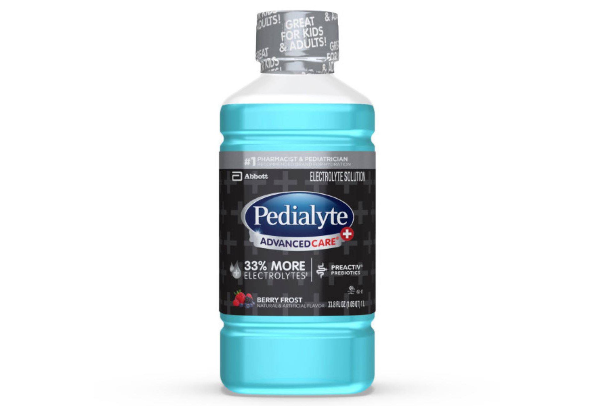Pedialyte AdvancedCare Plus Electrolyte Solution Hydration Drink - Berry Frost - 33.8 fl oz