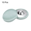 Unique Bargains Blouses Sweater Round Aluminum Cotton Fabric Cloth Covered Buttons 10 Pcs - 3 of 4