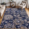 Traditional Bohemian Floral Non-Slip Washable Indoor Runner or Area Rug by Blue Nile Mills - 2 of 4