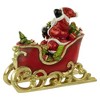 Northlight Waving Santa with Presents in Sleigh Christmas Decoration - 9.5" - Red and Gold - 3 of 4