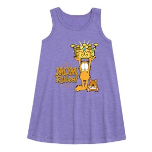 Girls' - Nickelodeon - Mother's Day Graphic Sleeveless Aline Dress - 1 of 3