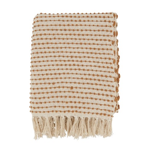 Woven throw 2025 blanket with fringe