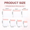 Unique Bargains PVC Clear Plastic Jewelry Storage Pouches Mixed Sizes 70 Pcs - 2 of 4