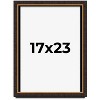 PosterPalooza | Modern Shadow Box 1" Depth Brown Picture Frame - UV Acrylic, Backing, Hanging Hardware - 2 of 4