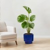 Wooakway 15" Dia Outdoor Indoor Ceramic Planter Pot Decorative Planter with Drainage Hole Patio Flower Pot - 3 of 4