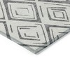 Gray And Ivory Geometric Washable Indoor Outdoor Area Rug - 4 of 4