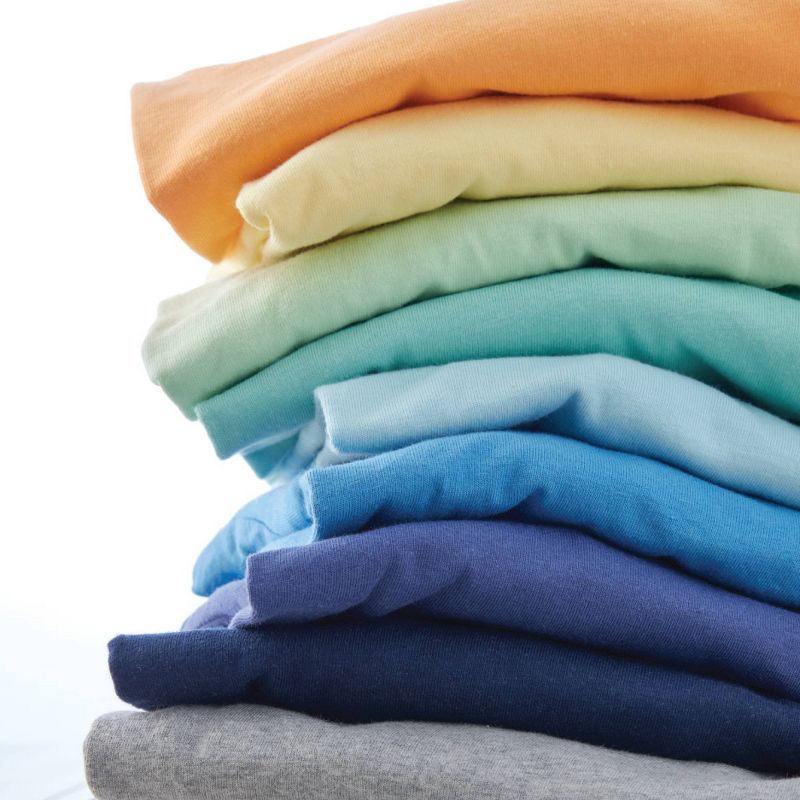 Honest Baby Boys' 8pk Rainbow Organic Cotton Long Sleeve Bodysuit - Blue/Orange, 2 of 4