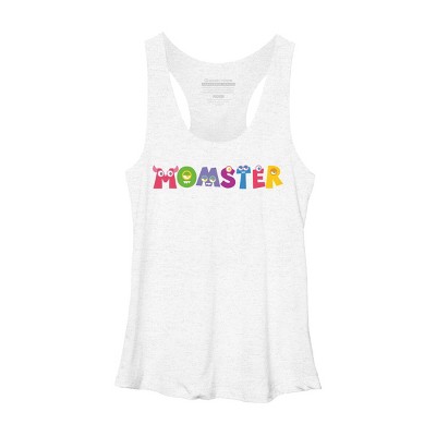 Women's Design By Humans Cute Momster Cartoon Monster By averilshop Racerback Tank Top
