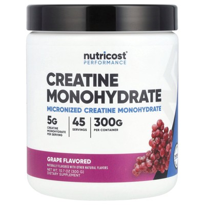 Nutricost Performance, Creatine Monohydrate, Grape, 10.7 oz (300 g)