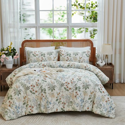 Cozy Comfort Comforter Set -Boho Tufted Shabby Chic Bedding Comforter Set, 100% cotton 3 Pieces Vintage Farmhouse Bed Set
