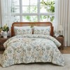 Cozy Comfort Comforter Set -Boho Tufted Shabby Chic Bedding Comforter Set, 100% cotton 3 Pieces Vintage Farmhouse Bed Set - 3 of 4
