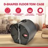 SKB 14" x 16" Floor Tom Case with Padded Interior, D-Shaped Drum Design, and Molded in Feet for Upright Positioning and Stability, Black - 2 of 4