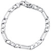 Pompeii3 Men's Figaro Link 14k Gold (18gram) or Platinum (32gram) 6.5mm Bracelet 8.5" - 4 of 4