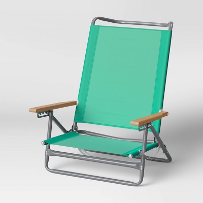 5-Position Beach Sand Chair - Green - Sun Squad™