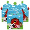Big Dot of Happiness Farm Animals - Treat Box Party Favors - Barnyard Baby Shower or Birthday Party Goodie Gable Boxes - Set of 12 - 2 of 4