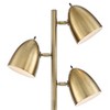 360 Lighting Aaron Mid Century Modern 64" Tall Standing Floor Lamps Set of 2 Lights Tree Adjustable 3-Light Gold Metal Aged Brass Finish Living Room - 3 of 4