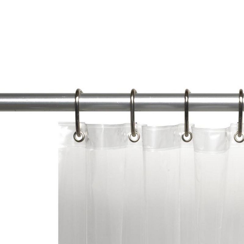 Carnation Home Fashions 6 Gauge Peva Standard-Sized Shower Liner with Metal Grommets 72 x 72 - Super Clear, 2 of 4