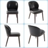 Dining Chairs Set of 2,Modern Upholstered Kitchen Chairs with Ergonomic Back Support,265lbs Capacity Dining Room Chairs with Wood Legs for Kitchen - 3 of 4