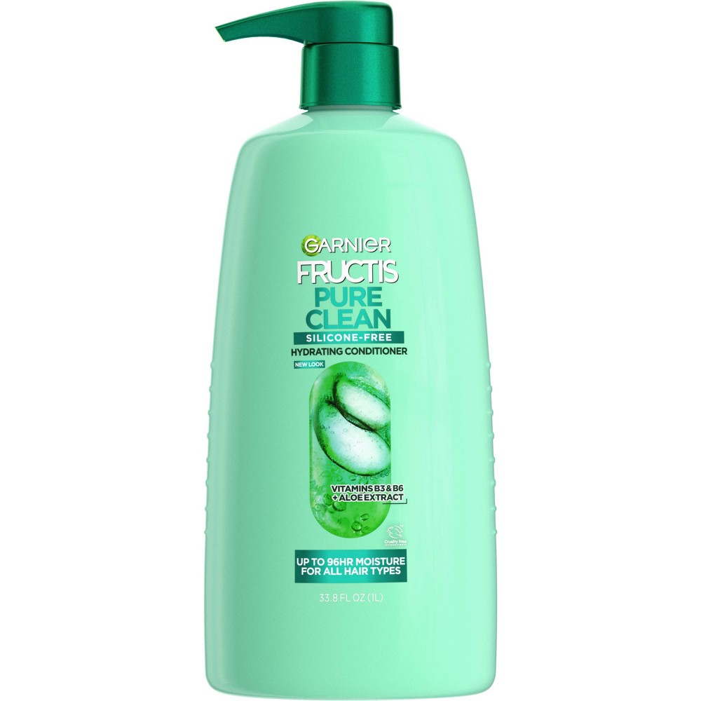 Photos - Hair Product Garnier Fructis Pure Clean Aloe Extract Fortifying Conditioner - 33.8 fl o 