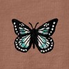 Dalix Butterfly Embroidered Cotton Relaxed Fit Short Sleeve Crewneck Tee Shirt Women - 4 of 4