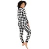 Leveret Matching Family Christmas Pajamas Buffalo Check Black and White Plaid - 3 of 4