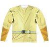 Men's Hazmat Suit (Front Back Print) Long Sleeve Costume T-Shirt - 2 of 4