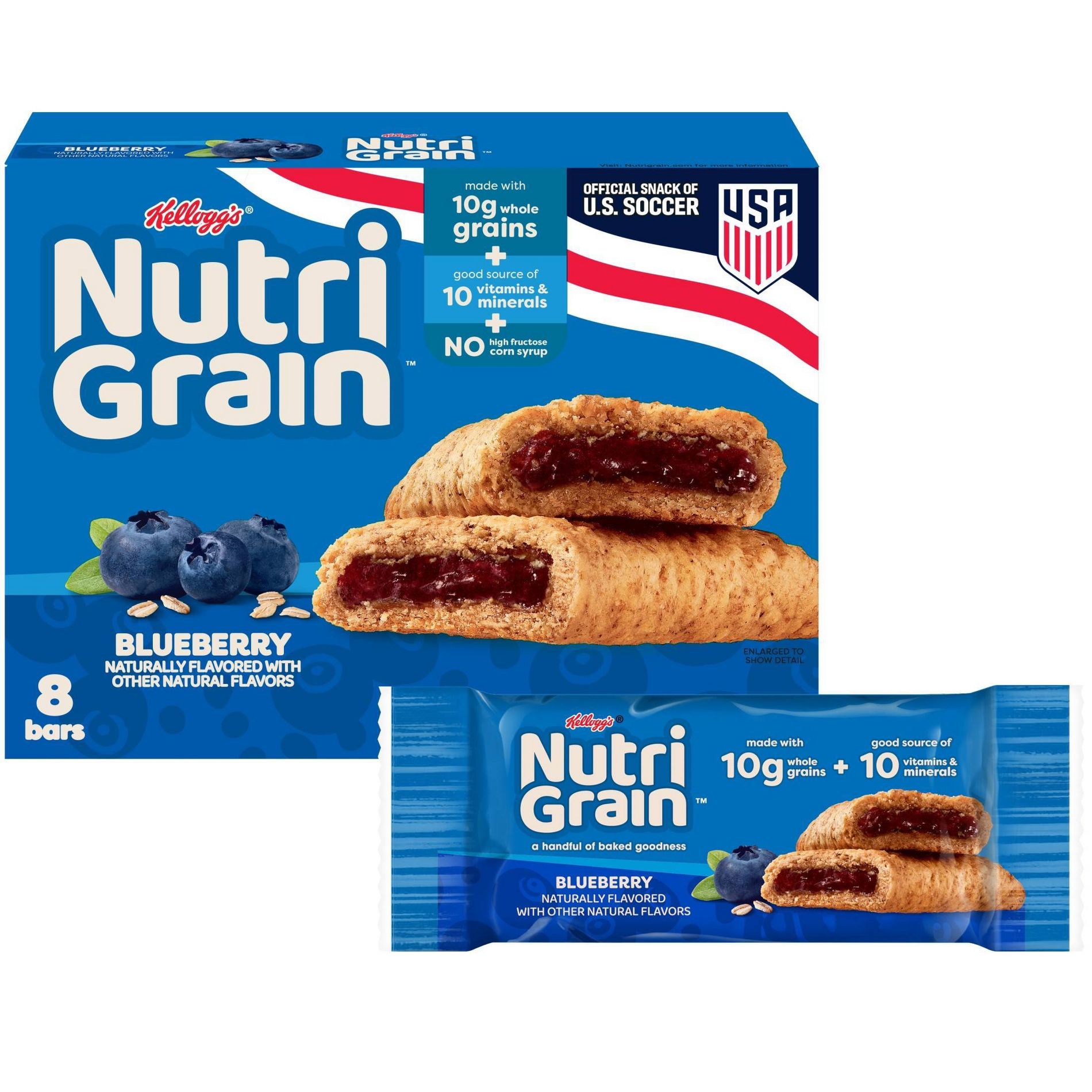 Nutri-Grain Blueberry Soft Baked Breakfast Bars - 8ct/10.4oz