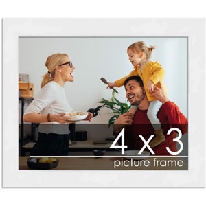 PosterPalooza | 4x3 Wood Frame with UV Acrylic, 6 Finishes: Black, White, Bronze, Silver, Wood, Mahogany - 1 of 4