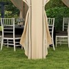 Resenkos Patio Garden Pergola, Pergola Canopy,13' x 13' Pop Up Gazebo Hexagonal Canopy Shelter with 6 Zippered Mesh Netting, Beige - 3 of 4