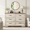 Garvee 5/6 Drawers Dresser for Bedroom,Chest of Drawers,Farmhouse Modern Wooden Dresser,Storage Organizer Dresser for Bedroom,Living Room,Kids Room - 3 of 4