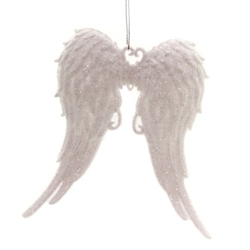 White Angel Wing Ornament