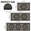 Kitchen Rugs 3 Piece Set,Non Slip Machine Washable Kitchen Mats,Boho Vintage Kitchen Carpet - 3 of 4