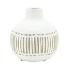 Sagebrook Home Ceramic Geometric Vase - Contemporary Simple Design Floral Vase - 2 of 4